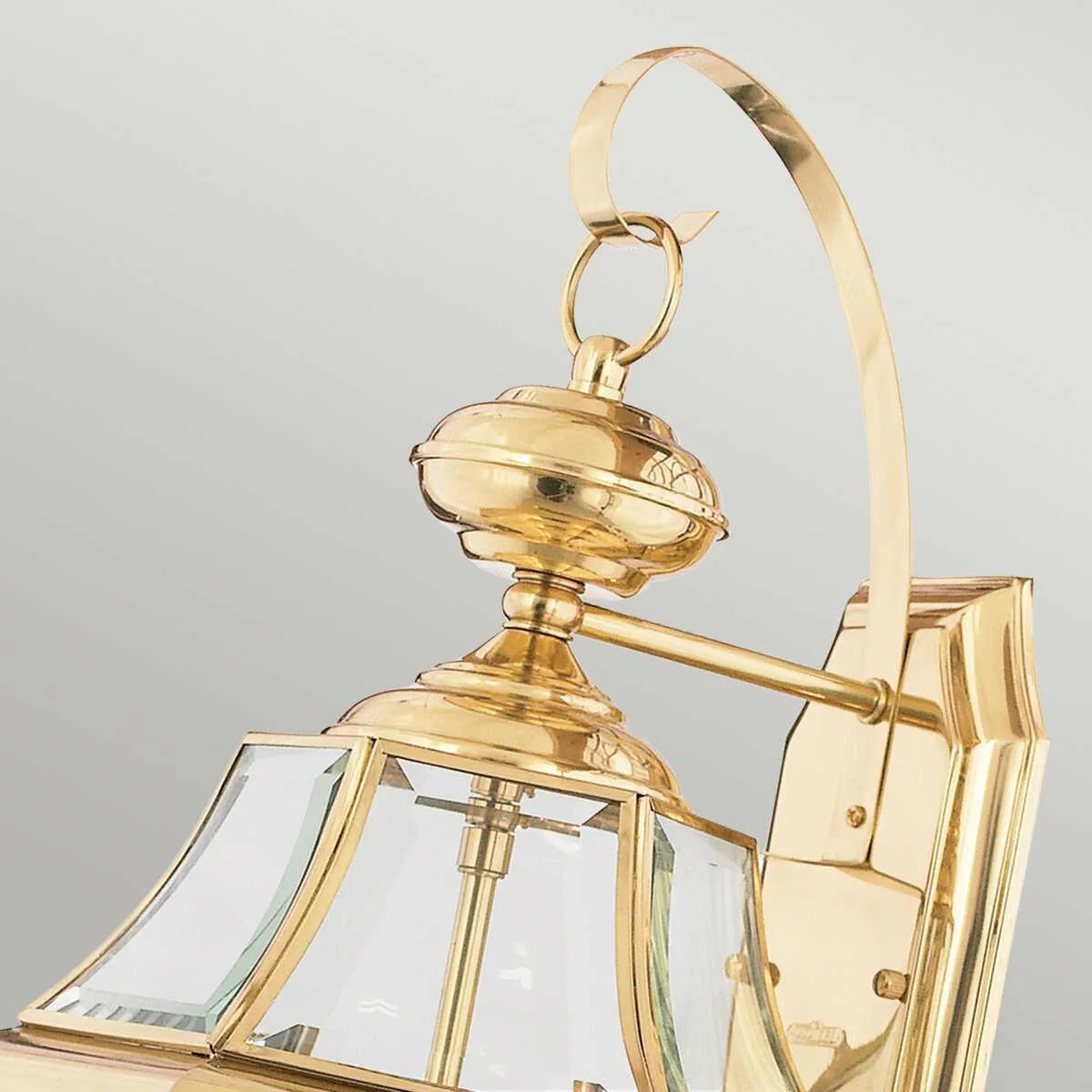 Quoizel Newbury Polished Brass Large Outdoor Wall Light