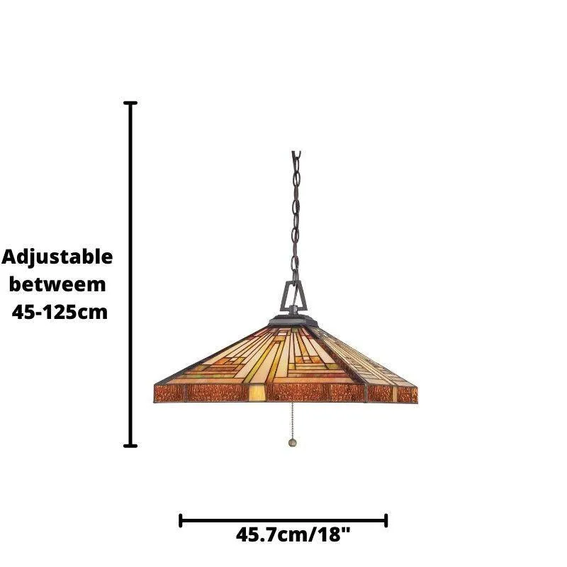 Quoizel Stephen Large Tiffany Ceiling Light