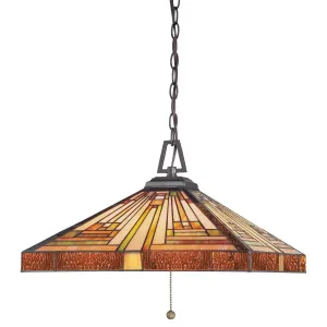 Quoizel Stephen Large Tiffany Ceiling Light