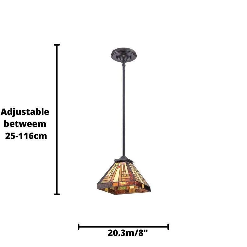 Quoizel Stephen Mini Tiffany Ceiling Pendant Light