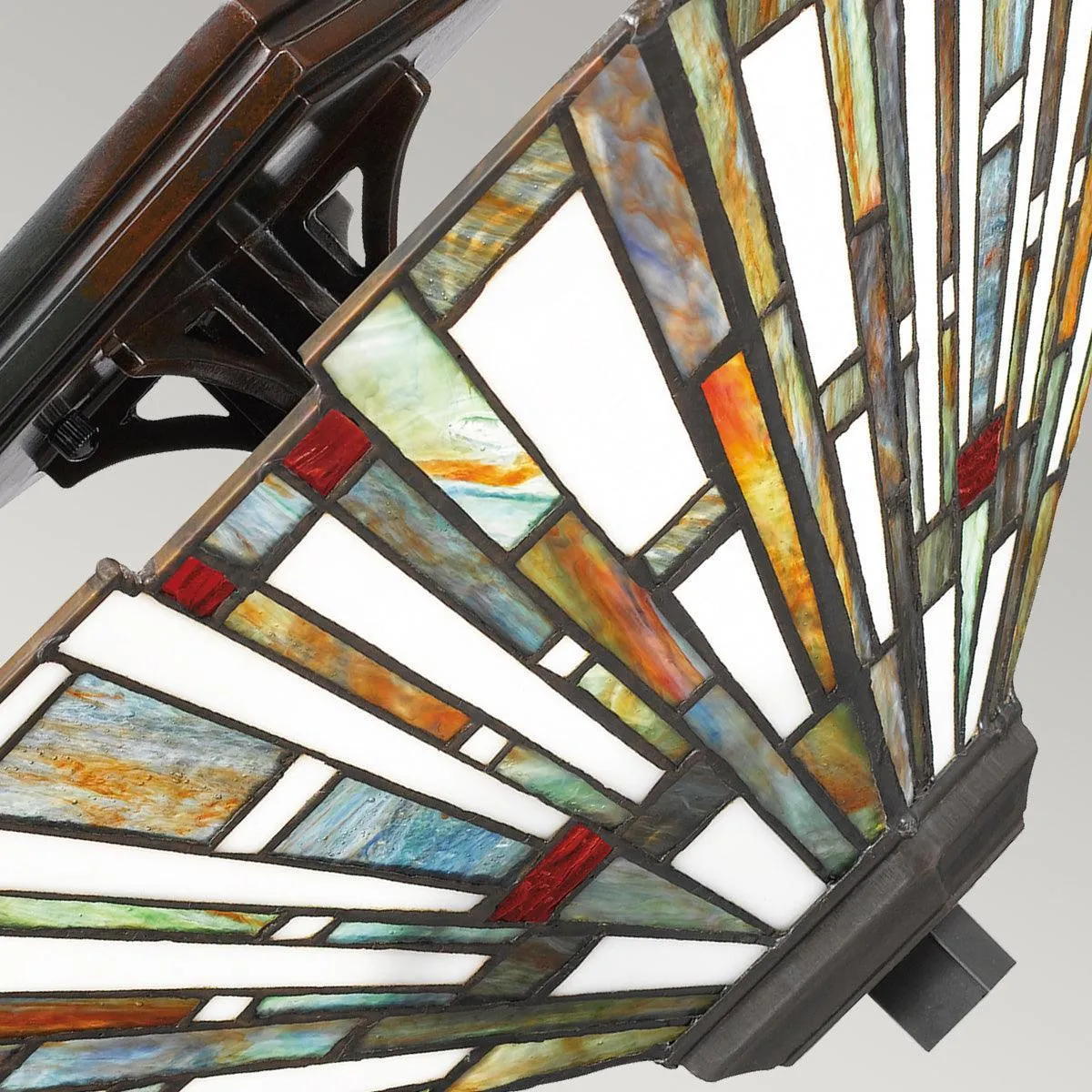 Quoizel Tiffany Maybeck 2 Light Bronze Flush Ceiling Mount