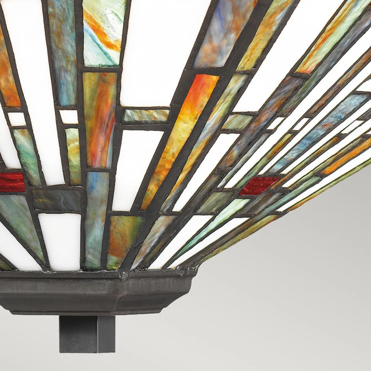 Quoizel Tiffany Maybeck 2 Light Bronze Flush Ceiling Mount