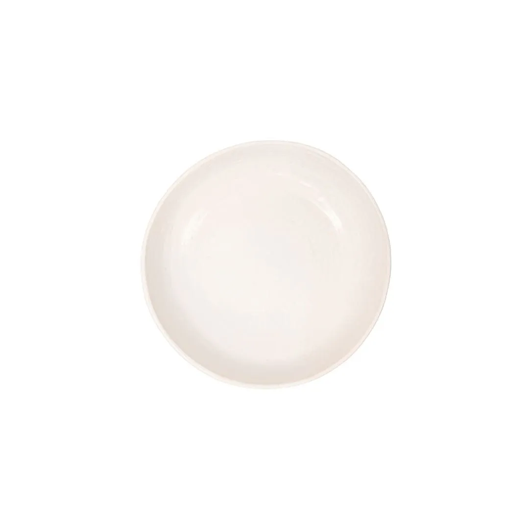 Recycled Stoneware Deep Plate | White | 22.5x5cm Zoco Home