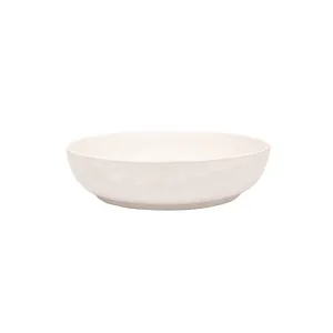 Recycled Stoneware Deep Plate | White | 22.5x5cm Zoco Home