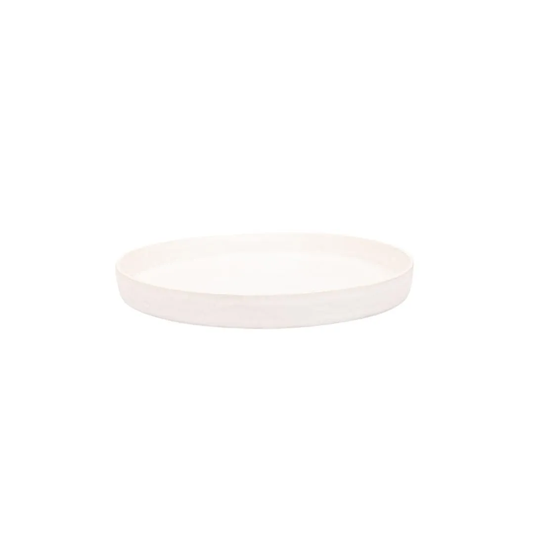 Recycled Stoneware Plate | White | 23x3cm Zoco Home