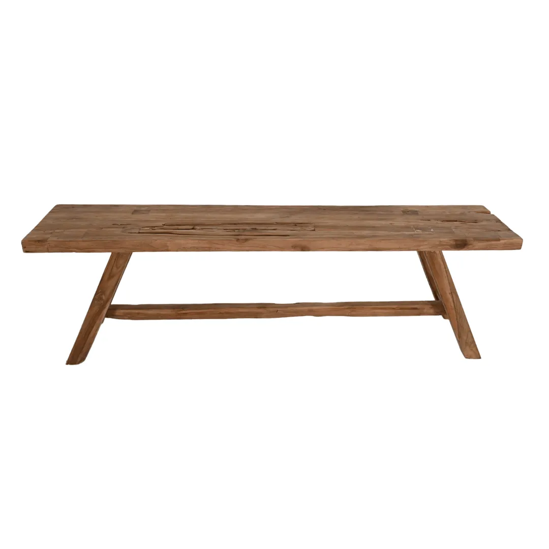 Recycled Teak Bench | Natural 150x30x45cm Zoco Home