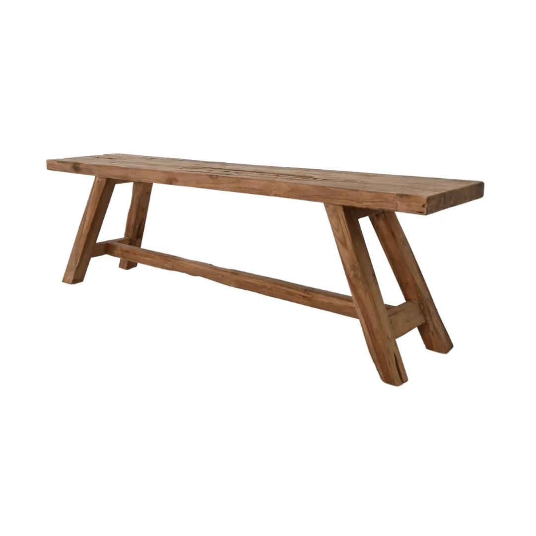 Recycled Teak Bench | Natural 150x30x45cm Zoco Home