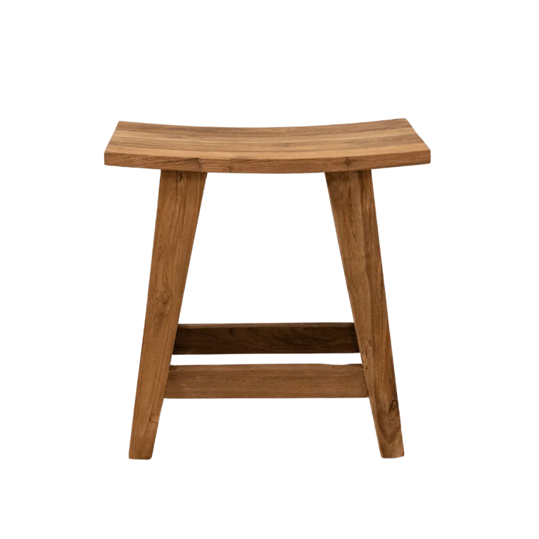 Recycled Teak Stool | Natural 48x28x50cm Zoco Home