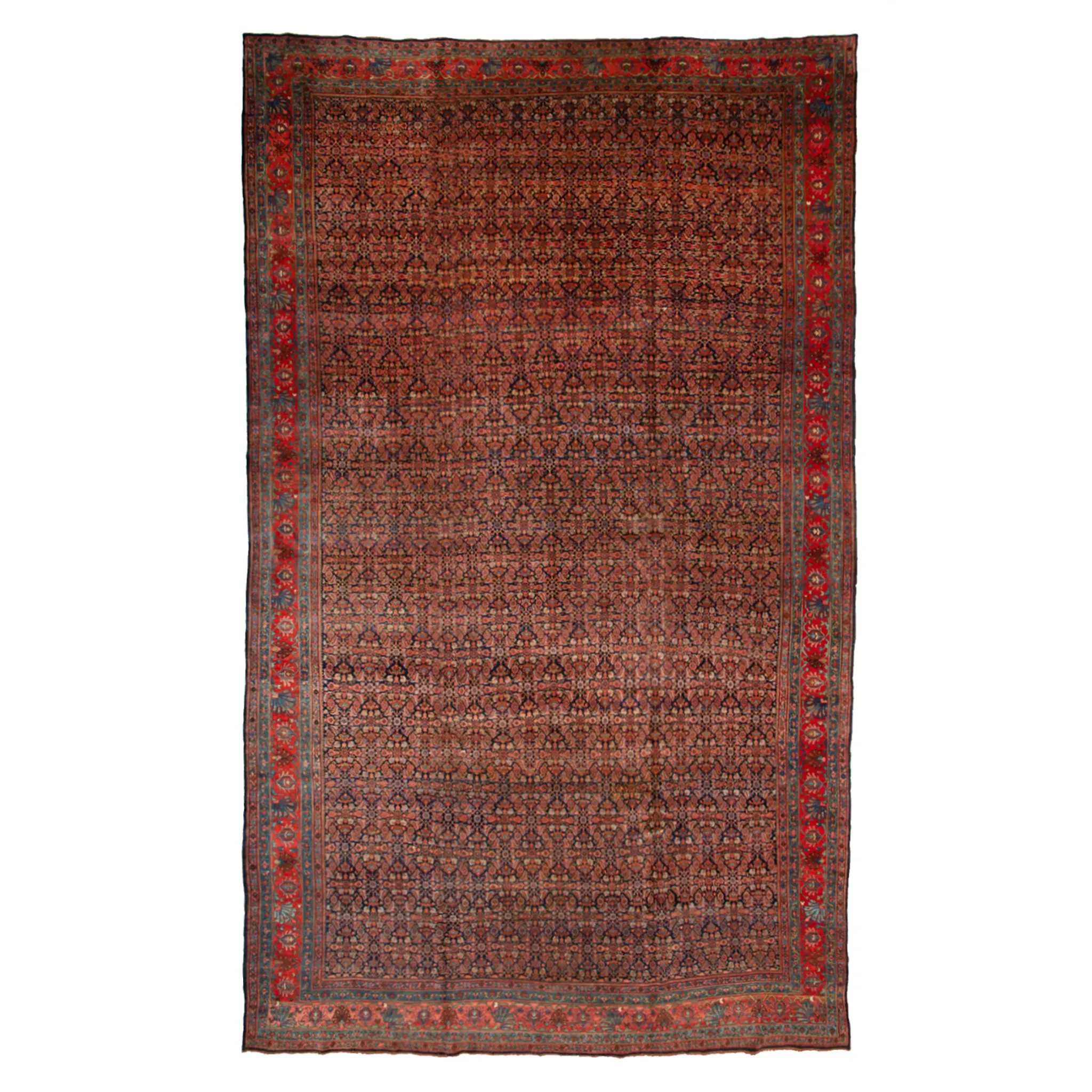 Red Traditional Wool Rug - 13'8" x 22'9"