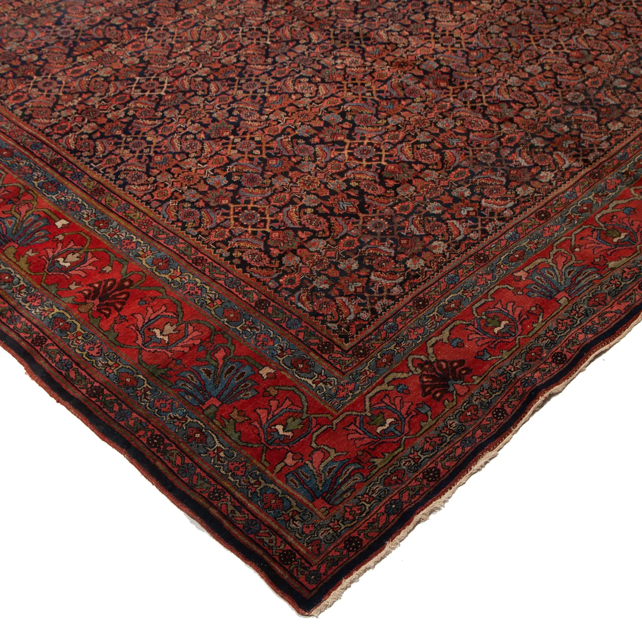 Red Traditional Wool Rug - 13'8" x 22'9"