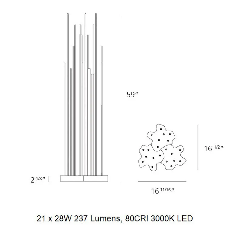 Reed Outdoor Floor Light