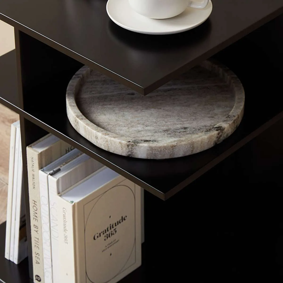 Ren Side Table - Black Mocka