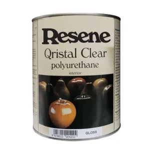 Resene Qrystal Gloss Varnish Clear Interior 1L