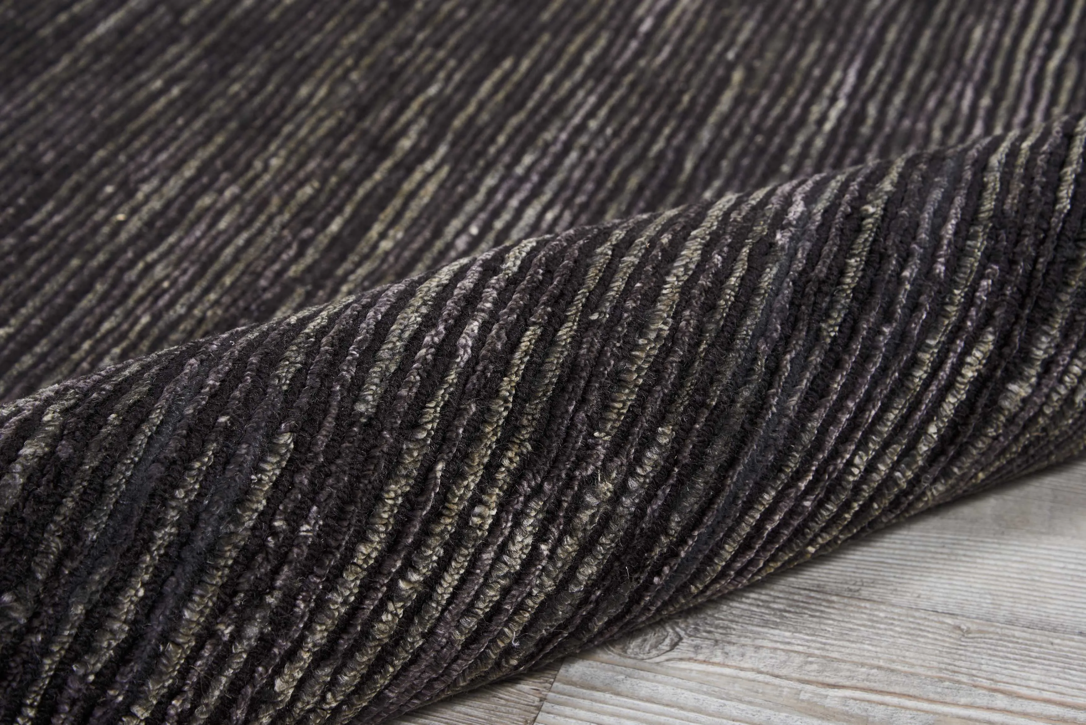 Ribbed Essentials Rug - Onyx Black