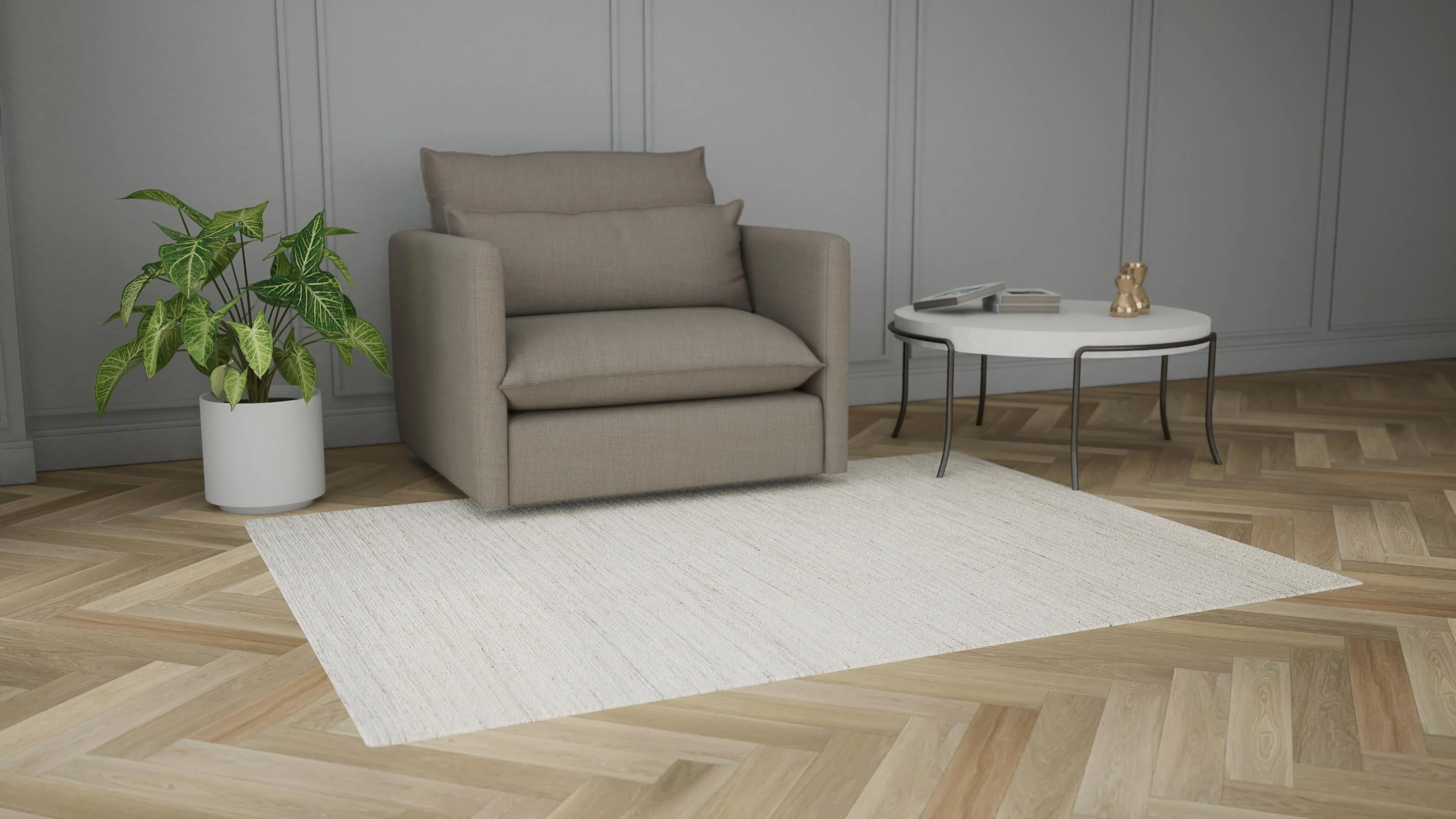 Ribbed Essentials Rug - Shell