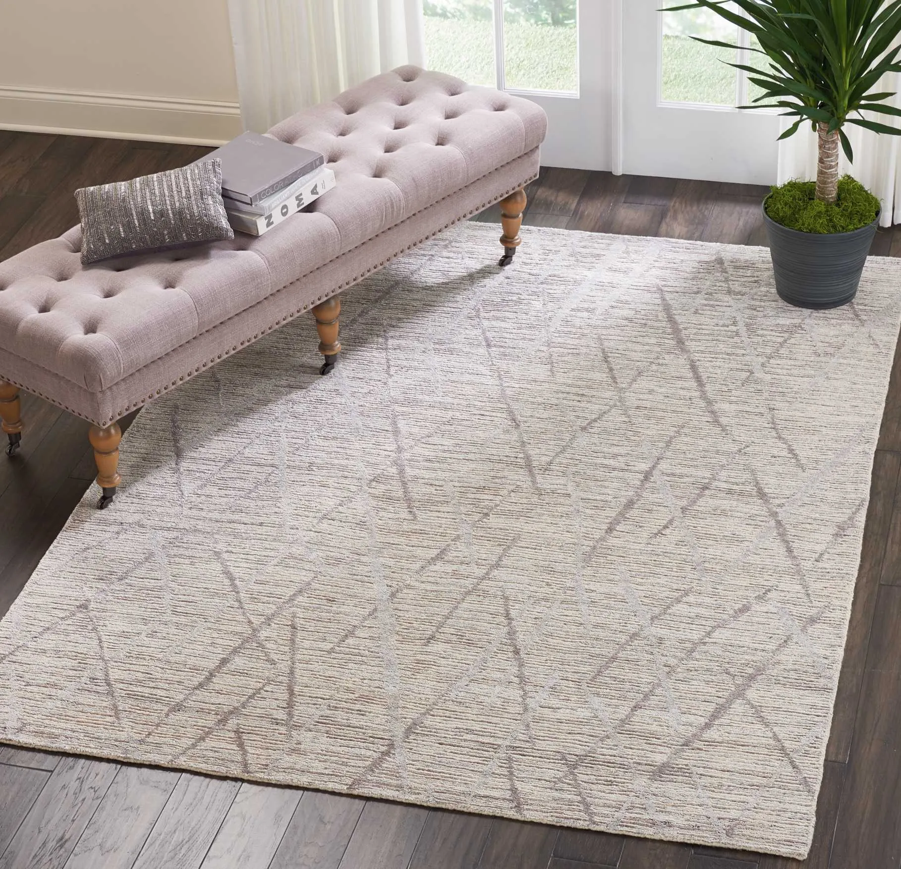 Ribbed Essentials Rug - Stone Grey
