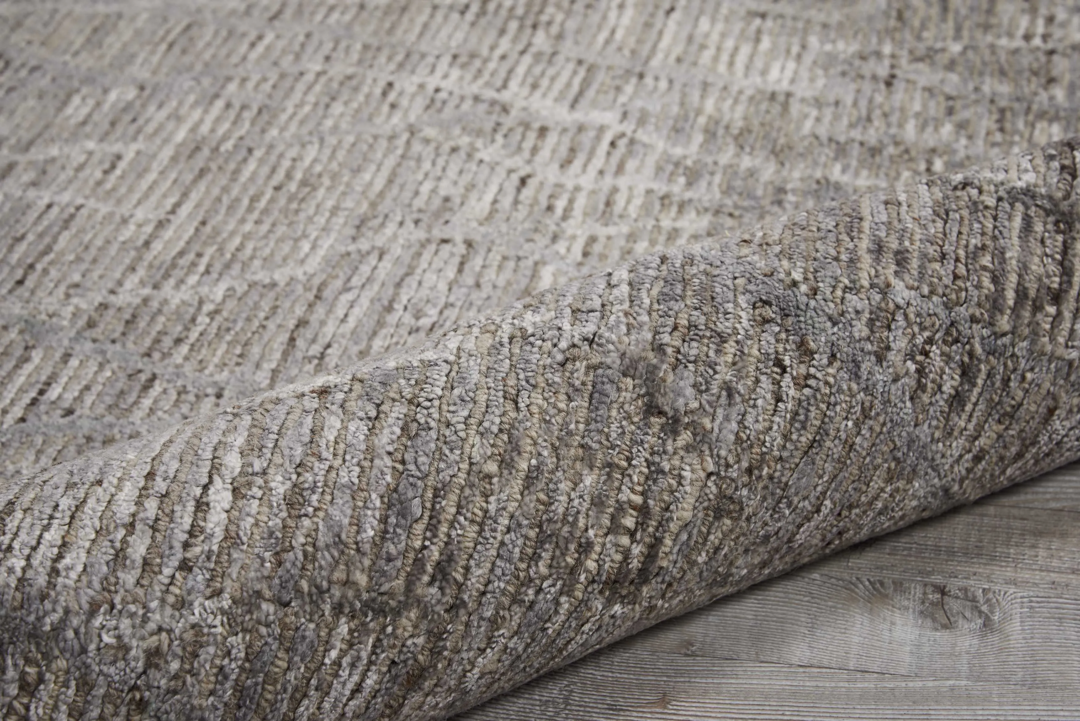 Ribbed Essentials Rug - Stone Grey