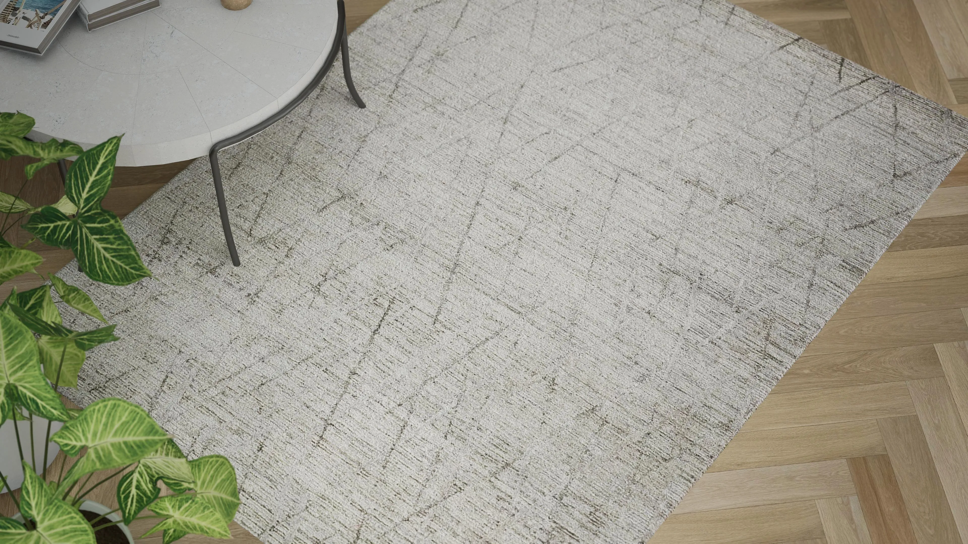 Ribbed Essentials Rug - Stone Grey