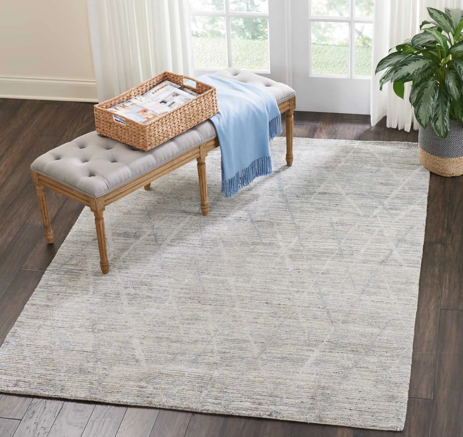 Ribbed Essentials Rug - Stone Grey
