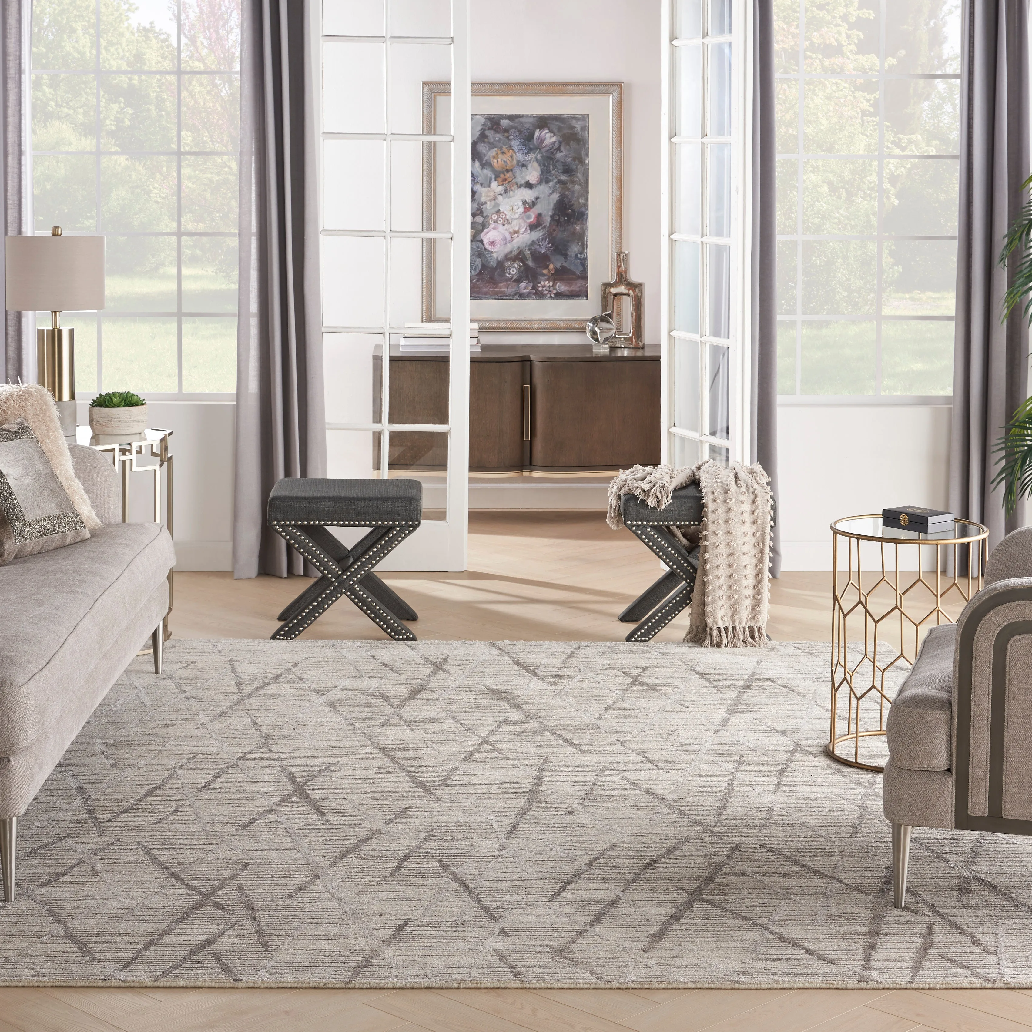 Ribbed Essentials Rug - Stone Grey