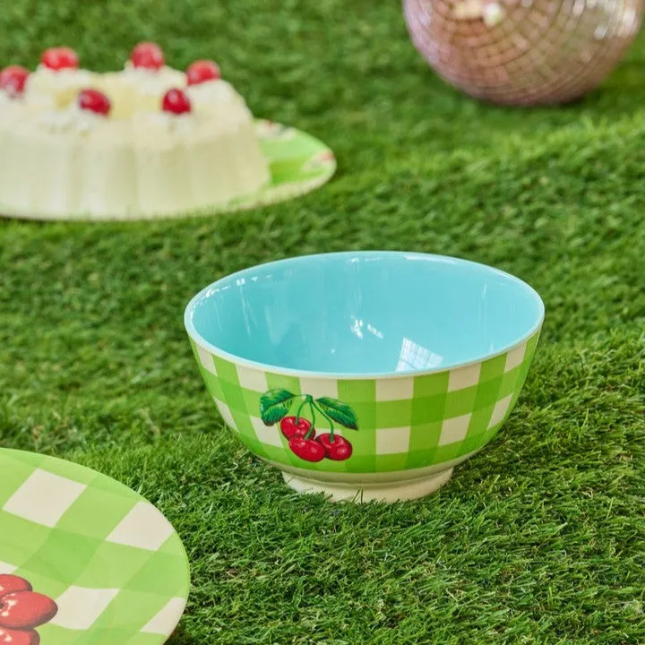 Rice DK Melamine Bowl with Cherry Love Print - Medium - 700 ml
