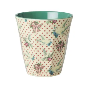Rice DK Melamine Cup with Dove Print - Medium - 250 ml
