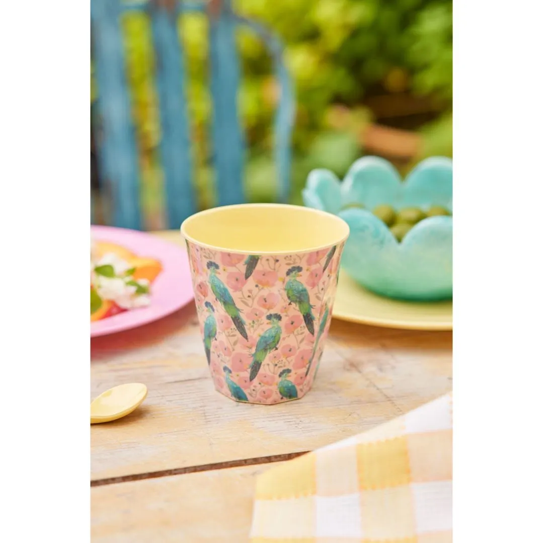 Rice DK Melamine Cup with Exotic Bird Print - Medium - 250 ml