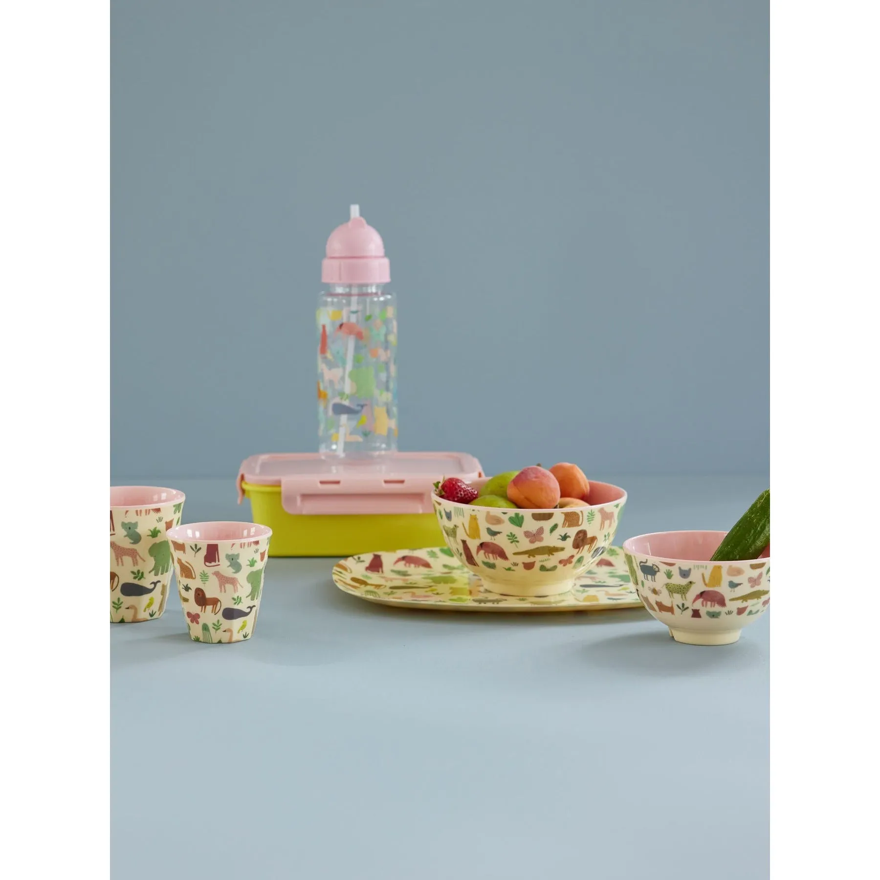 Rice DK Melamine Cup with Sweet Jungle Print - Pink -Two Tone - Medium - 250ml