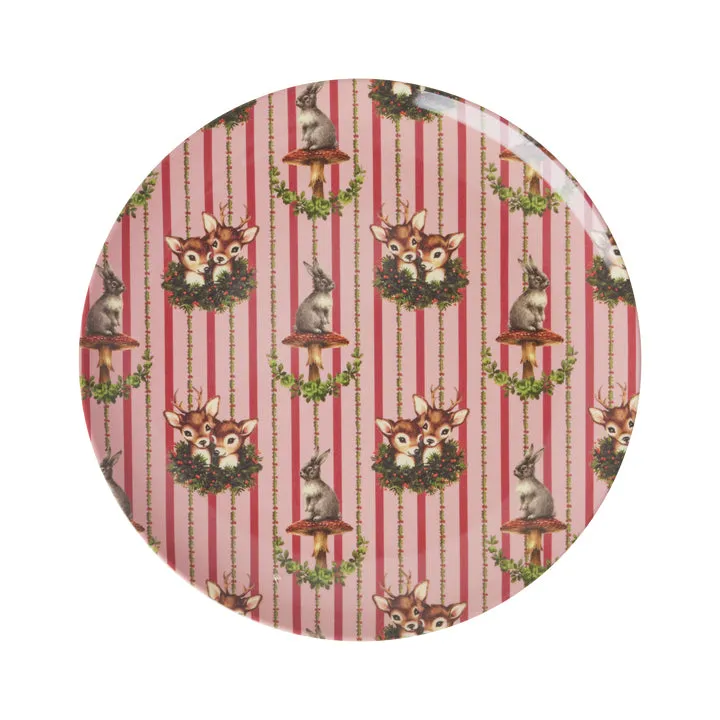 Rice DK Melamine Side Plate with Sweet Forest Print