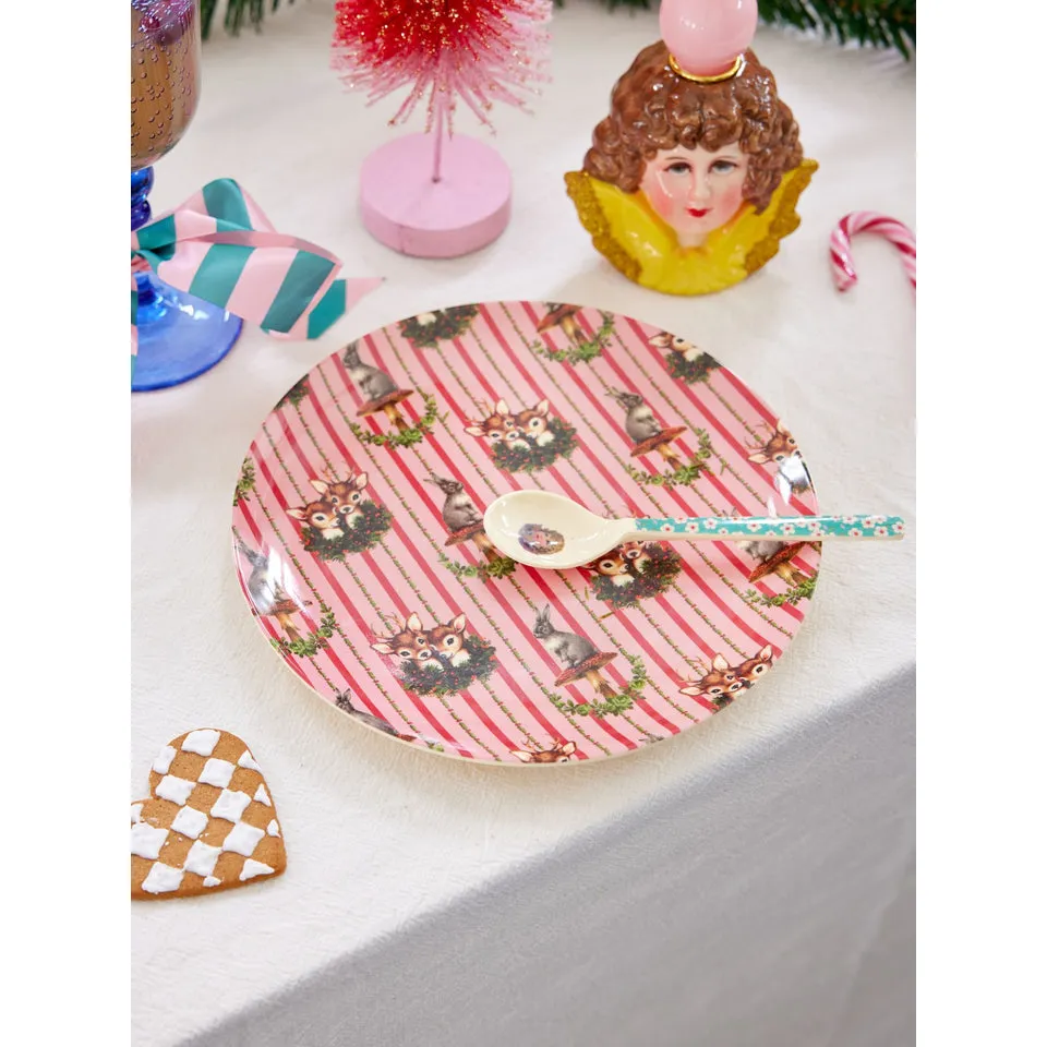 Rice DK Melamine Side Plate with Sweet Forest Print