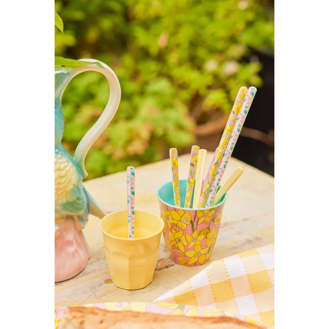 Rice DK Teaspoon with Daffodils Print - Soft Pink