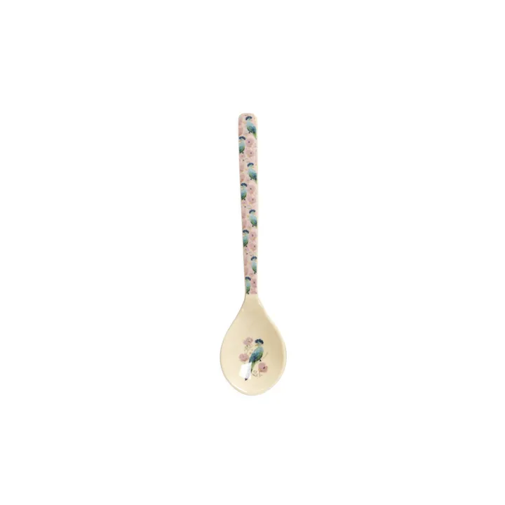 Rice DK Teaspoon with Exotic Bird Print - Soft Pink