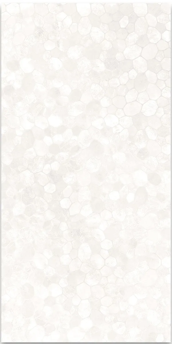 Riviera Onyx Decor Blanco Rock Salt Effect Wall Tile 59x119cm Matt