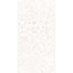 Riviera Onyx Decor Blanco Rock Salt Effect Wall Tile 59x119cm Matt