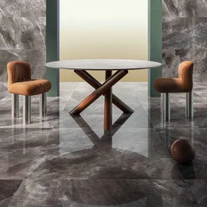 Riviera Onyx Lava Rock Salt Effect Porcelain Tile 59x119cm Polished