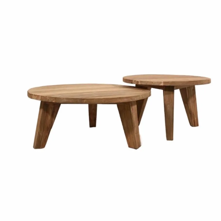 Round Teak Coffee Table | 65cm Zoco Home
