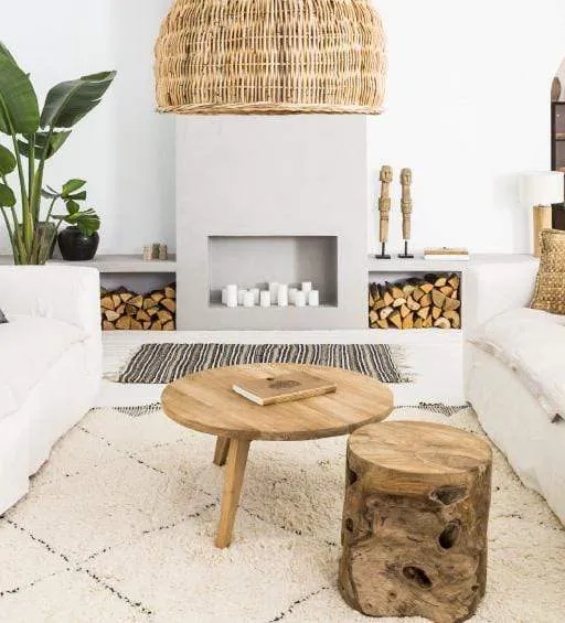 Round Teak Coffee Table | 65cm Zoco Home