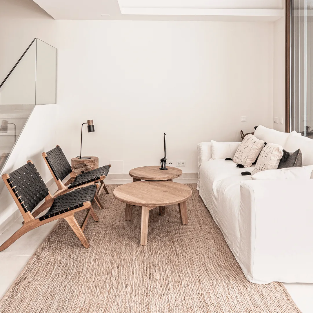 Round Teak Coffee Table | 80cm Zoco Home