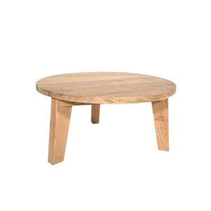 Round Teak Coffee Table | 80cm Zoco Home