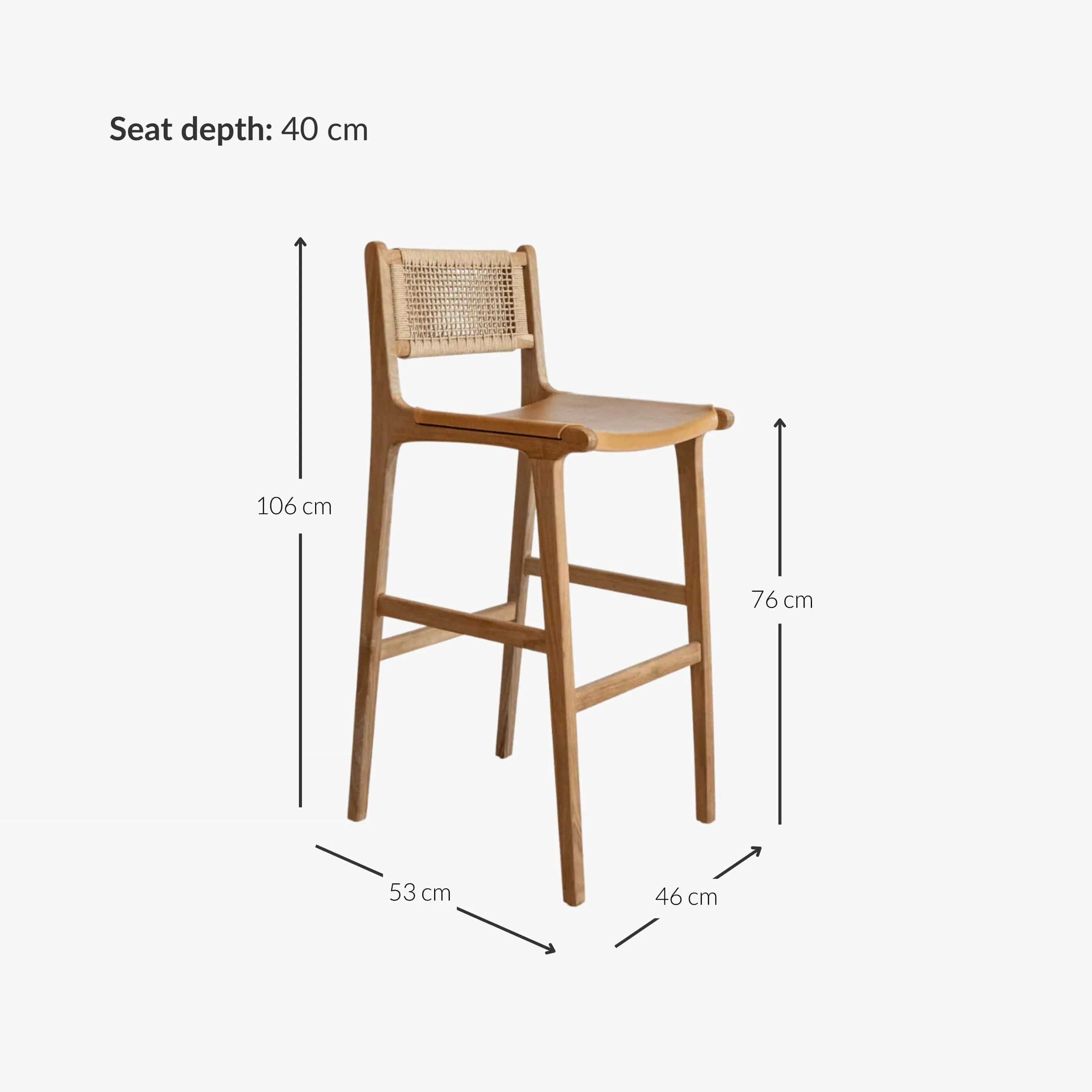 Samar Bar Stool Zoco Home