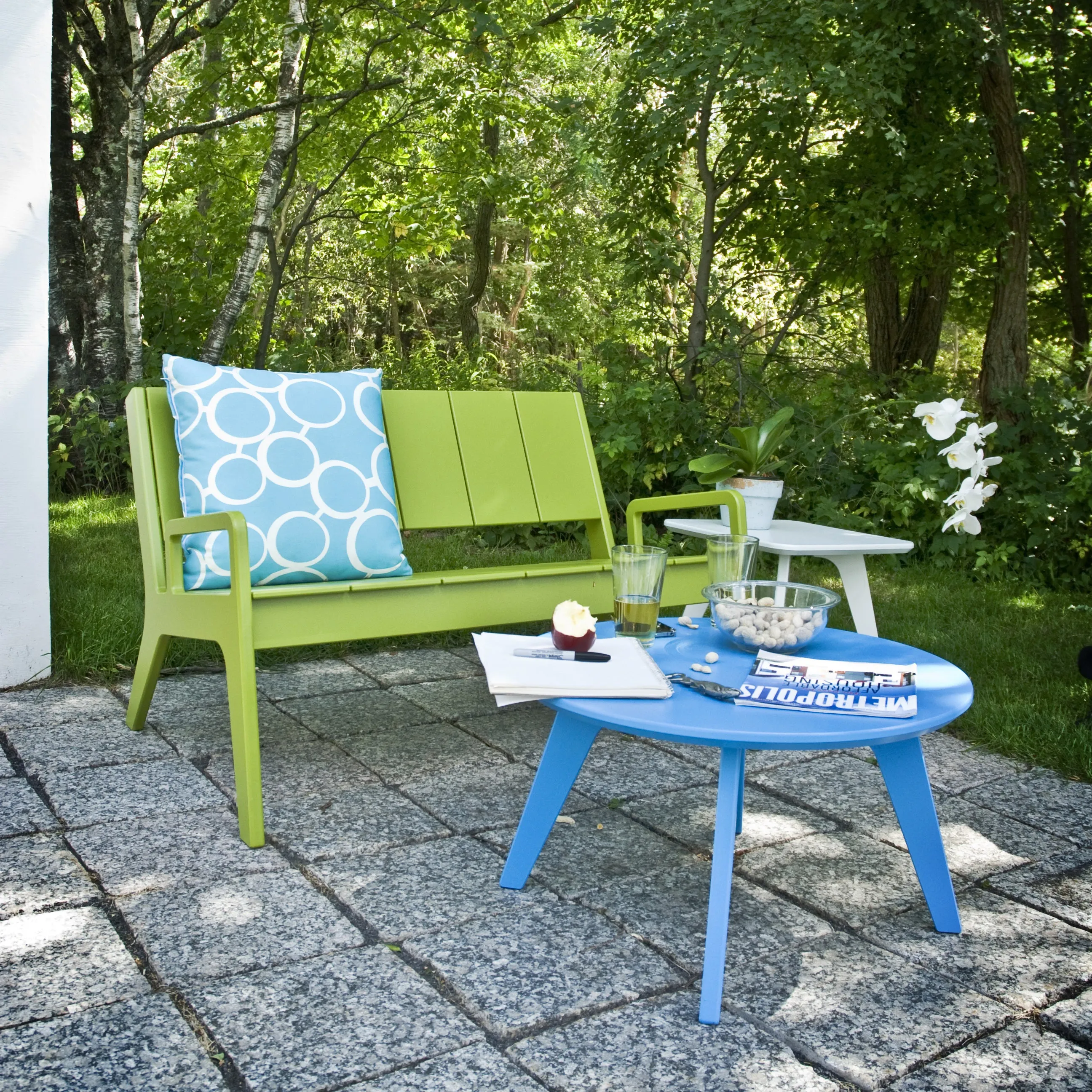 Satellite Round End Table