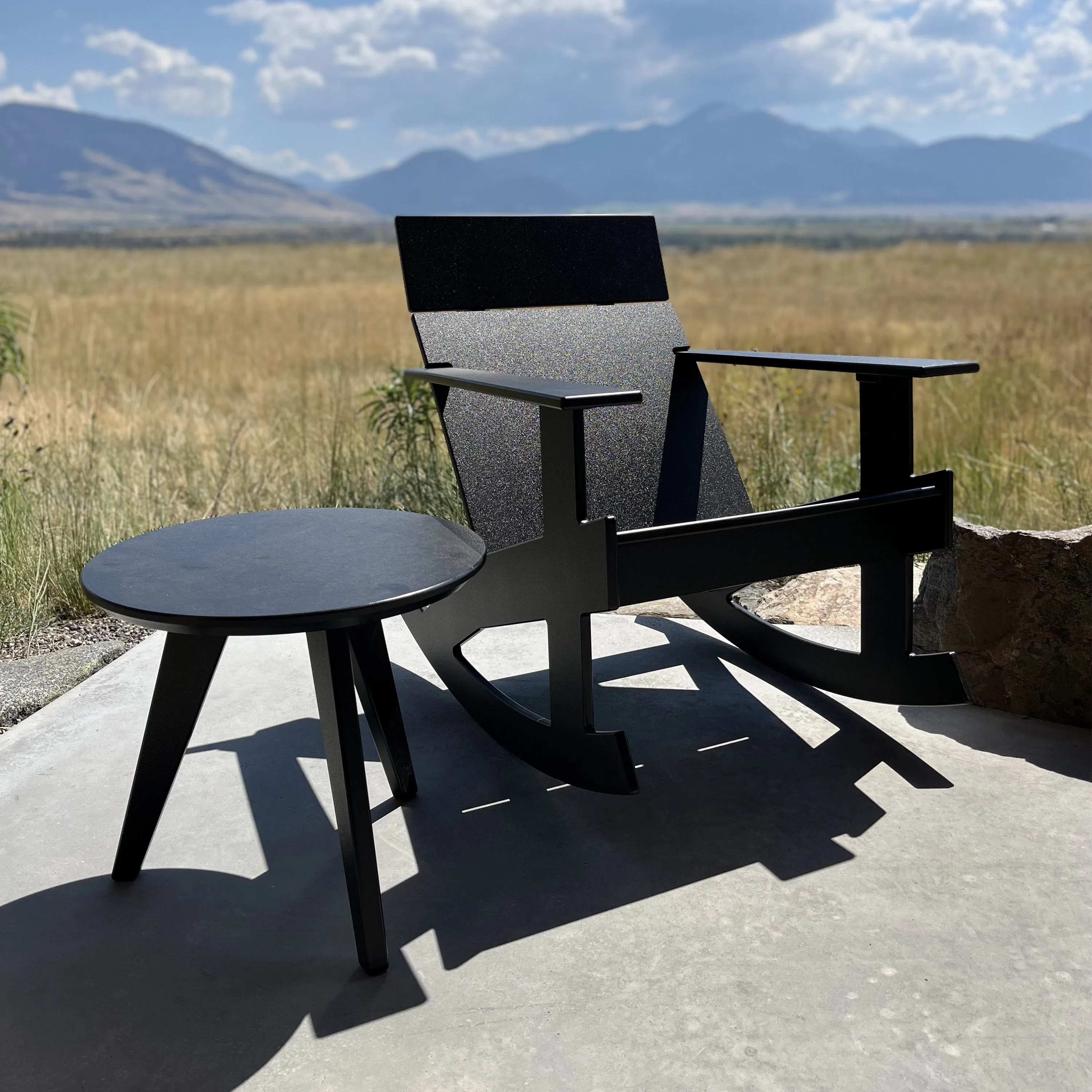 Satellite Round End Table