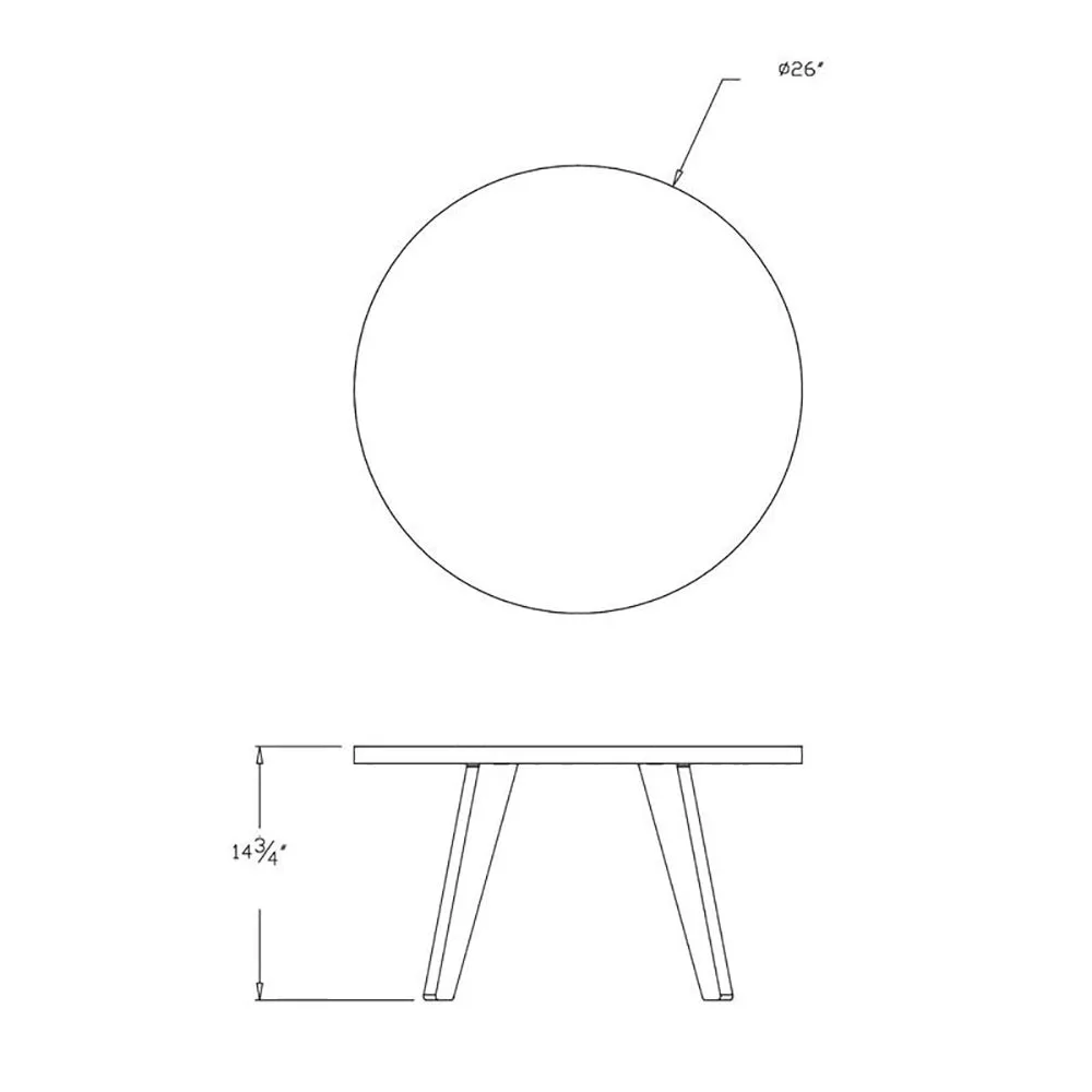 Satellite Round End Table