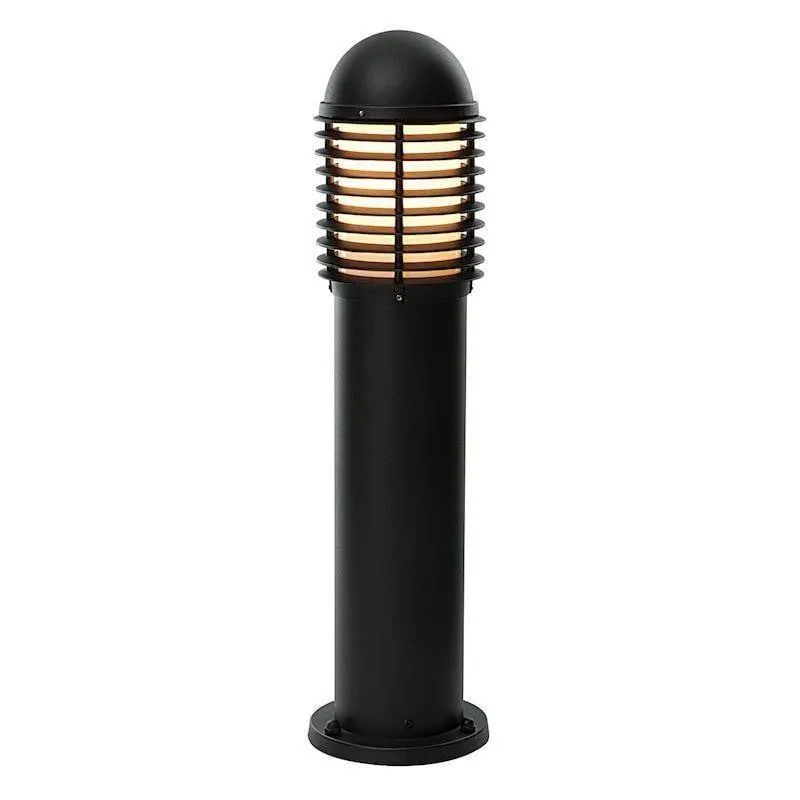 Saxby Louvre Matt Black Outdoor Post Light