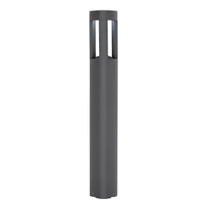 Saxby Tribeca Grey LED Outdoor Bollard Light