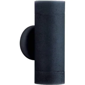 Searchlight Black Up/Downlighter LED Outdoor Wall Light