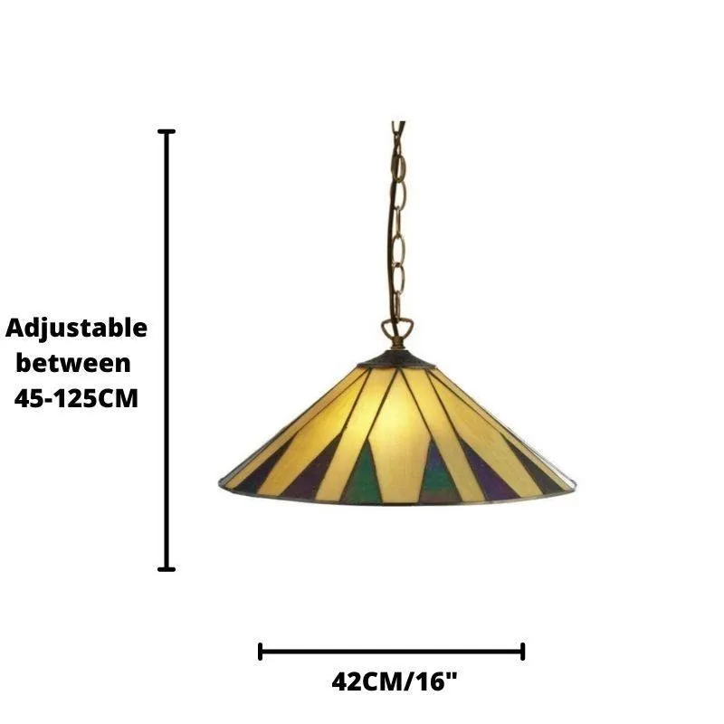 Searchlight Charleston Tiffany Ceiling Light