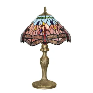 Searchlight Dragonfly Tiffany Table Lamp