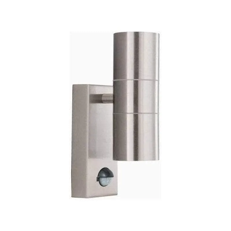Searchlight Stainless Steel Up/Down LED Outdoor PIR Wall Light