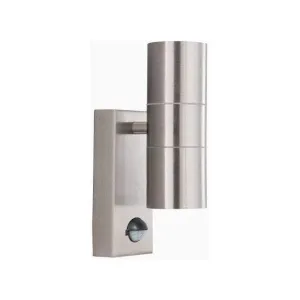 Searchlight Stainless Steel Up/Down LED Outdoor PIR Wall Light